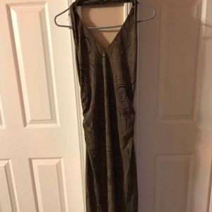 Halter neck evening dress